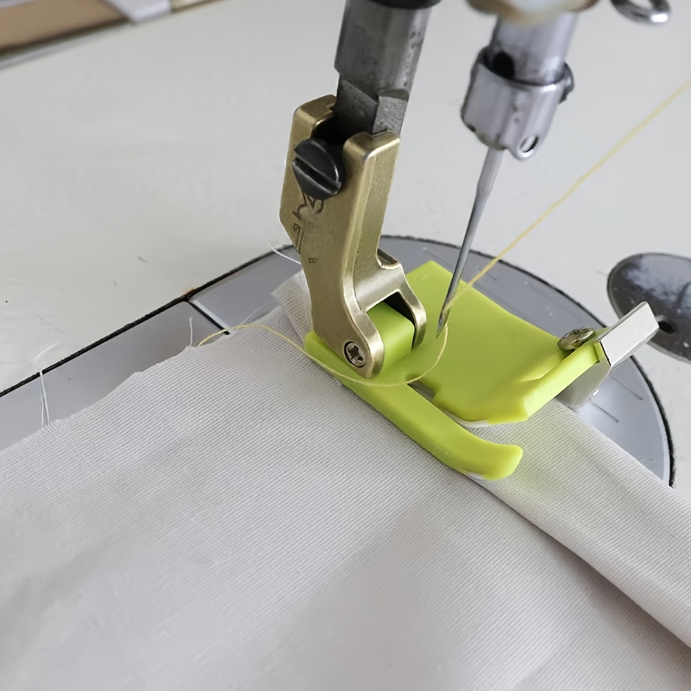 Workshop Tools Machine - ランダムカラーのプラスチック製T9調整可能な多機能プレッサーフット、工業用ミシン用ヘミングローリングエッジガイドフット1個