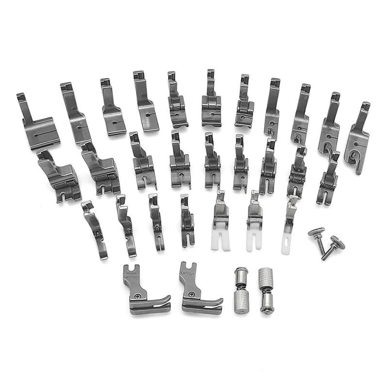 Workshop Tools Machine - A84E-31 PCSプレッサーフットセット2交換用ネジ補助上部足装置 シンガーブラザージュキ工業用ミシン用 Easy T