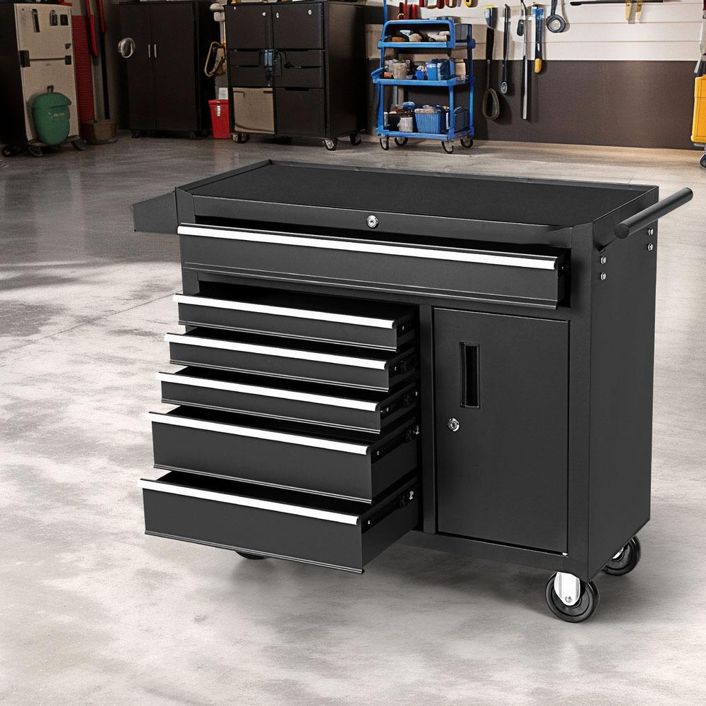 6段引き出しツールボックスチェストキャビネット収納トロリー、 - Tools Trolley For Workshop のレビューと価格