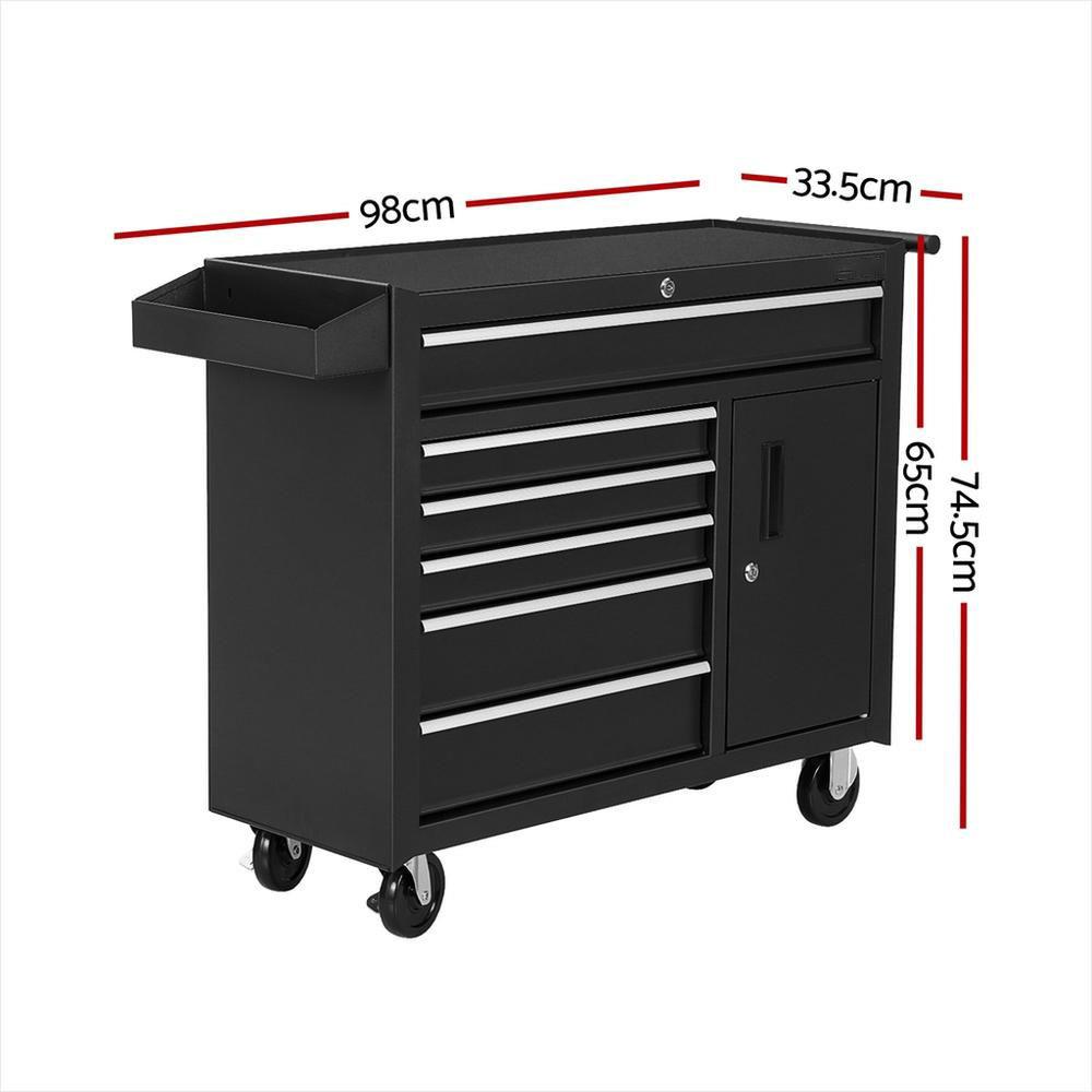 6段引き出しツールボックスチェストキャビネット収納トロリー、 - Tools Trolley For Workshop のレビューと価格
