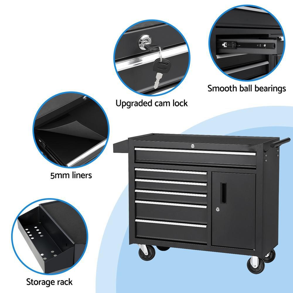 6段引き出しツールボックスチェストキャビネット収納トロリー、 - Tools Trolley For Workshop のレビューと価格
