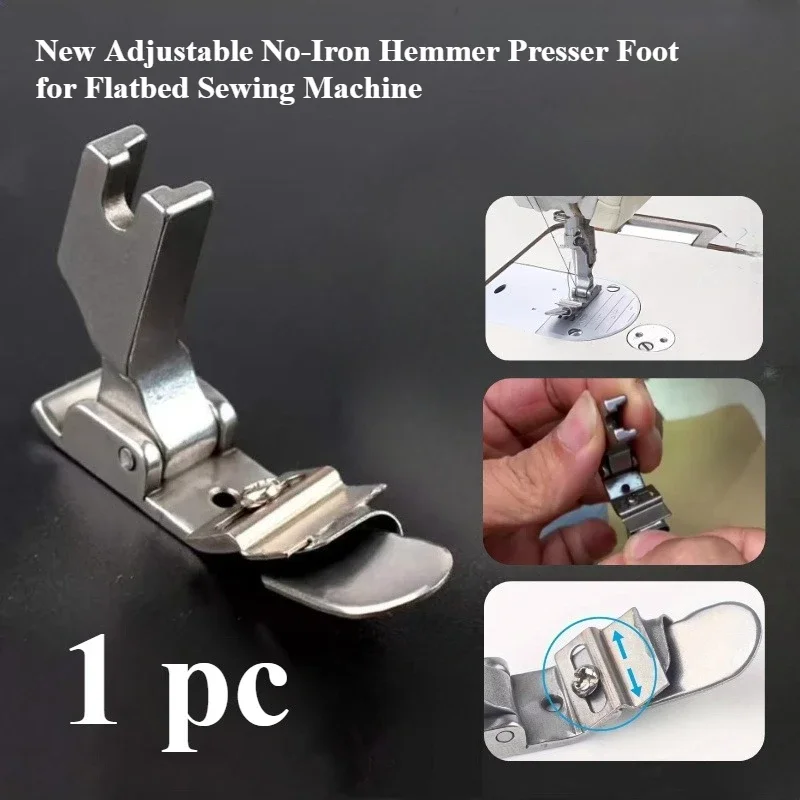 フラットベッドミシン用調整可能なノーアイロンヘマーフット、フ - Workshop Tools Machine のレビューと価格
