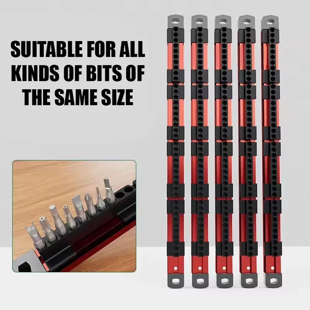 磁気ドライバービットホルダーオーガナイザー 40 スロットツ - Workshop Tools Storage のレビューと価格