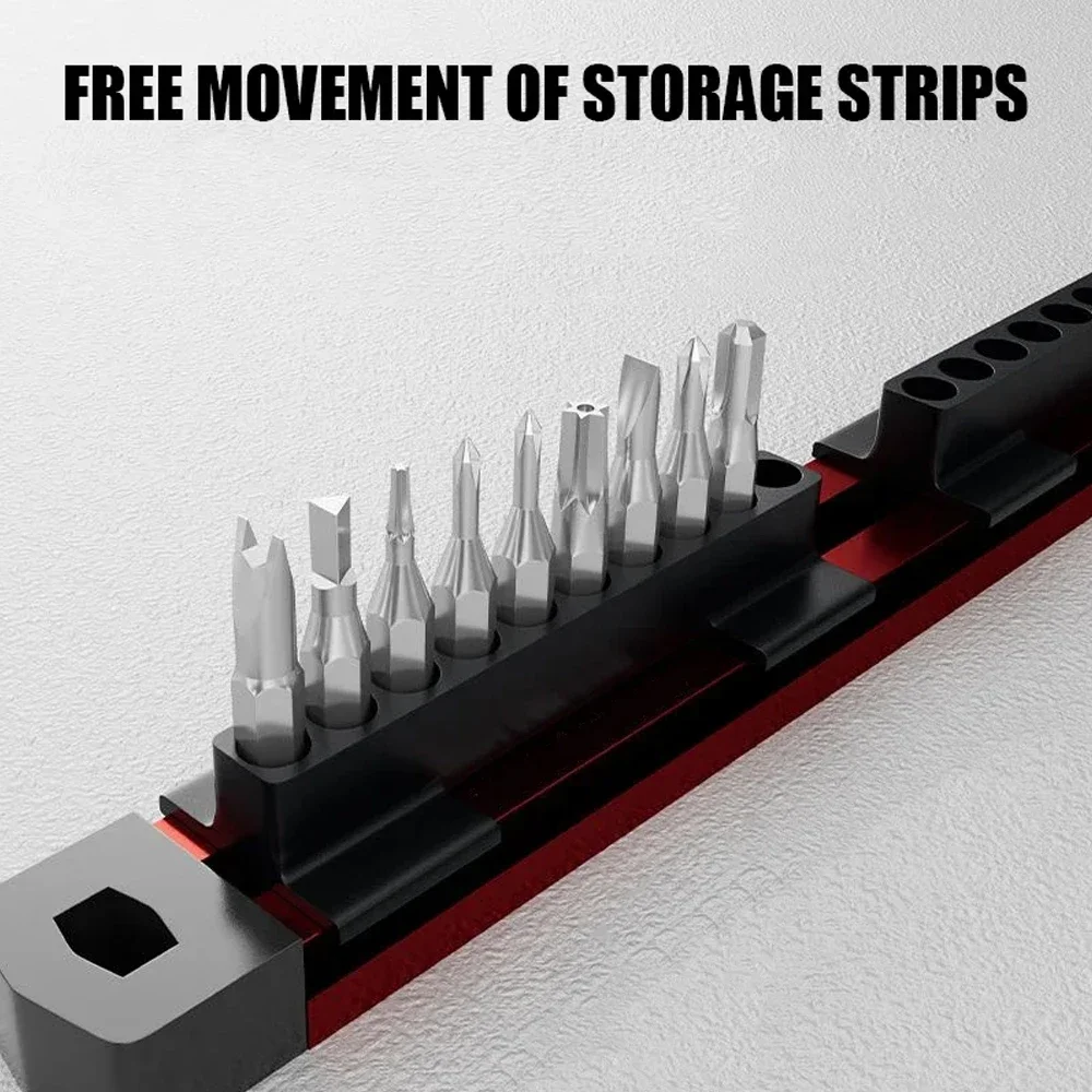 磁気ドライバービットホルダーオーガナイザー 40 スロットツ - Workshop Tools Storage のレビューと価格