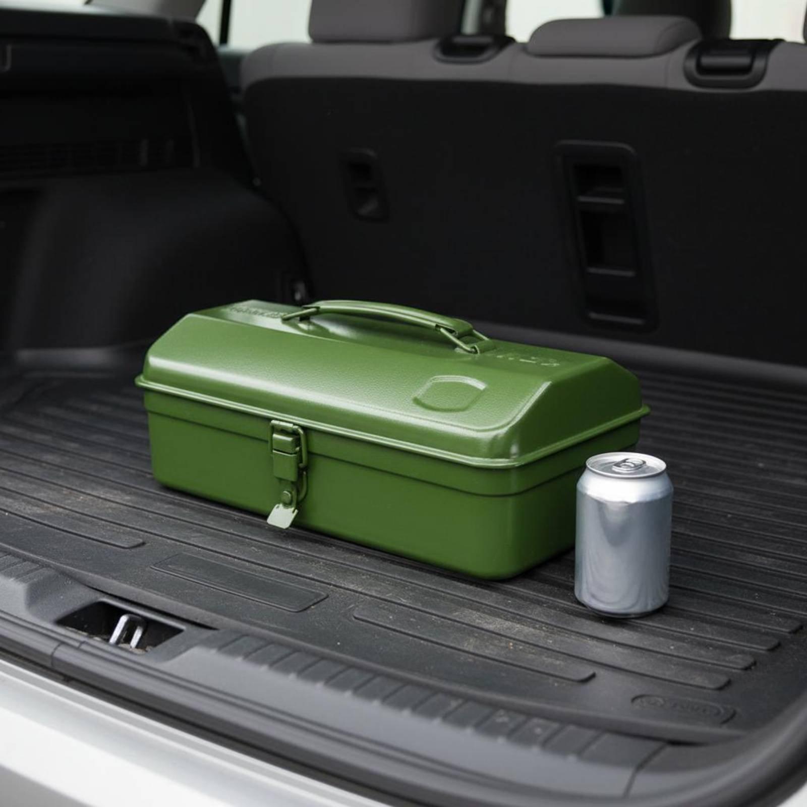 鉄製ツールボックス 重厚型頑丈な金属製収納箱 車載用ポータブ - Workshop Tools Storage のレビューと価格