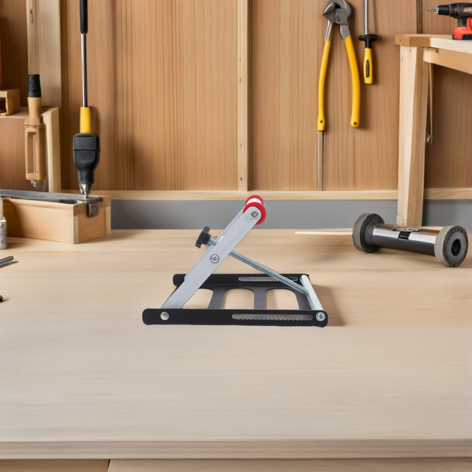 切断機用スタンド、調整可能なローラーサポート、頑丈なスチール - Workshop Tools Machine のレビューと価格