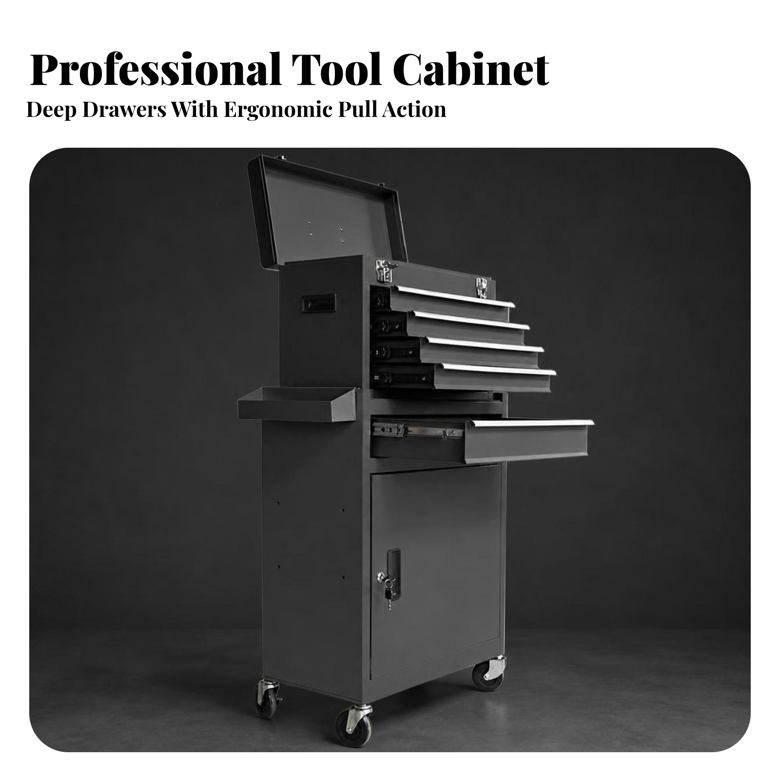 車輪付きツールカート、鍵付きロック機能付きローリングツールカ - Tools Trolley For Workshop のレビューと価格
